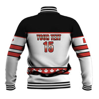 Custom Canada Ice Hockey Baseball Jacket Go Team Canada