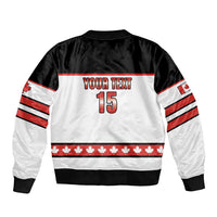 Custom Canada Ice Hockey Bomber Jacket Go Team Canada