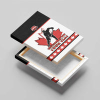Custom Canada Ice Hockey Canvas Wall Art Go Team Canada