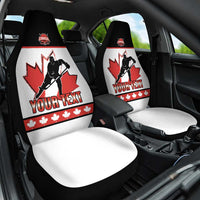 Custom Canada Ice Hockey Car Seat Cover Go Team Canada