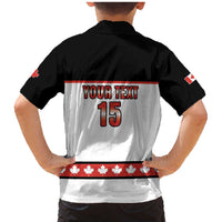 Custom Canada Ice Hockey Family Matching Mermaid Dress and Hawaiian Shirt Go Team Canada