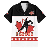 Custom Canada Ice Hockey Family Matching Off The Shoulder Long Sleeve Dress and Hawaiian Shirt Go Team Canada