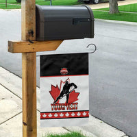 Custom Canada Ice Hockey Garden Flag Go Team Canada