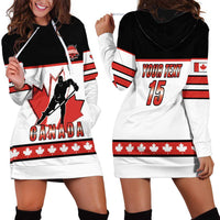 Custom Canada Ice Hockey Hoodie Dress Go Team Canada
