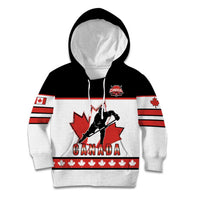 Custom Canada Ice Hockey Kid Hoodie Go Team Canada
