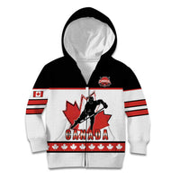 Custom Canada Ice Hockey Kid Hoodie Go Team Canada