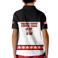 Custom Canada Ice Hockey Kid Polo Shirt Go Team Canada