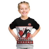 Custom Canada Ice Hockey Kid T Shirt Go Team Canada