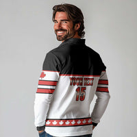 Custom Canada Ice Hockey Long Sleeve Polo Shirt Go Team Canada