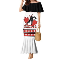 Custom Canada Ice Hockey Mermaid Dress Go Team Canada