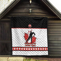 Custom Canada Ice Hockey Quilt Go Team Canada