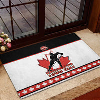 Custom Canada Ice Hockey Rubber Doormat Go Team Canada