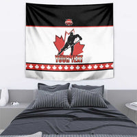Custom Canada Ice Hockey Tapestry Go Team Canada
