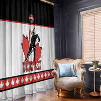 Custom Canada Ice Hockey Window Curtain Go Team Canada