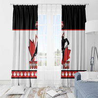 Custom Canada Ice Hockey Window Curtain Go Team Canada
