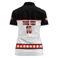 Custom Canada Ice Hockey Women Polo Shirt Go Team Canada