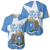 Personalized Somalia 1960 Independence Day Baseball Jersey Coat Of Arms Islamic Mix African Pattern