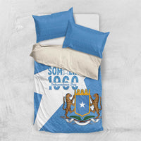 Personalized Somalia 1960 Independence Day Bedding Set Coat Of Arms Islamic Mix African Pattern