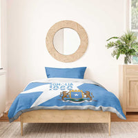Personalized Somalia 1960 Independence Day Bedding Set Coat Of Arms Islamic Mix African Pattern