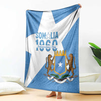 Personalized Somalia 1960 Independence Day Blanket Coat Of Arms Islamic Mix African Pattern