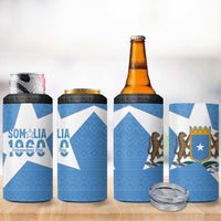 Personalized Somalia 1960 Independence Day 4 in 1 Can Cooler Tumbler Coat Of Arms Islamic Mix African Pattern