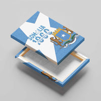 Personalized Somalia 1960 Independence Day Canvas Wall Art Coat Of Arms Islamic Mix African Pattern