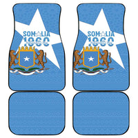 Personalized Somalia 1960 Independence Day Car Mats Coat Of Arms Islamic Mix African Pattern