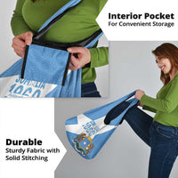 Personalized Somalia 1960 Independence Day Grocery Bag Coat Of Arms Islamic Mix African Pattern