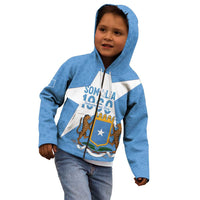 Personalized Somalia 1960 Independence Day Kid Hoodie Coat Of Arms Islamic Mix African Pattern