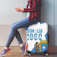 Personalized Somalia 1960 Independence Day Luggage Cover Coat Of Arms Islamic Mix African Pattern