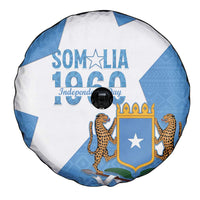 Personalized Somalia 1960 Independence Day Spare Tire Cover Coat Of Arms Islamic Mix African Pattern