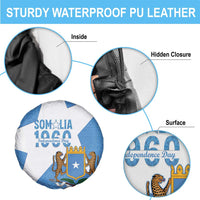 Personalized Somalia 1960 Independence Day Spare Tire Cover Coat Of Arms Islamic Mix African Pattern