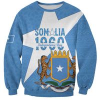 Personalized Somalia 1960 Independence Day Sweatshirt Coat Of Arms Islamic Mix African Pattern