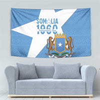 Personalized Somalia 1960 Independence Day Tapestry Coat Of Arms Islamic Mix African Pattern