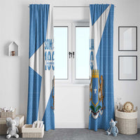 Personalized Somalia 1960 Independence Day Window Curtain Coat Of Arms Islamic Mix African Pattern