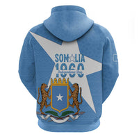 Personalized Somalia 1960 Independence Day Zip Hoodie Coat Of Arms Islamic Mix African Pattern