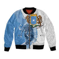 Somali Leopard Bomber Jacket Coat Of Arms Islamic Pattern