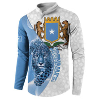 Somali Leopard Button Sweatshirt Coat Of Arms Islamic Pattern