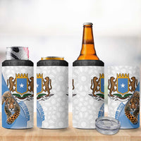 Somali Leopard 4 in 1 Can Cooler Tumbler Coat Of Arms Islamic Pattern