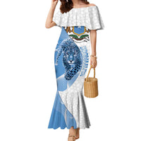 Somali Leopard Family Matching Mermaid Dress and Hawaiian Shirt Coat Of Arms Islamic Pattern