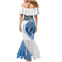 Somali Leopard Family Matching Mermaid Dress and Hawaiian Shirt Coat Of Arms Islamic Pattern