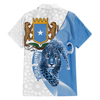 Somali Leopard Family Matching Puletasi and Hawaiian Shirt Coat Of Arms Islamic Pattern
