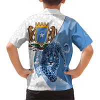 Somali Leopard Kid Hawaiian Shirt Coat Of Arms Islamic Pattern