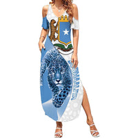 Somali Leopard Summer Maxi Dress Coat Of Arms Islamic Pattern