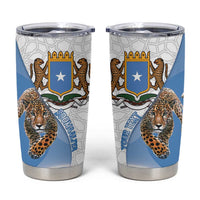 Somali Leopard Tumbler Cup Coat Of Arms Islamic Pattern