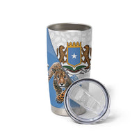 Somali Leopard Tumbler Cup Coat Of Arms Islamic Pattern