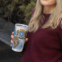 Somali Leopard Tumbler Cup Coat Of Arms Islamic Pattern