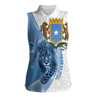 Somali Leopard Women Sleeveless Polo Shirt Coat Of Arms Islamic Pattern