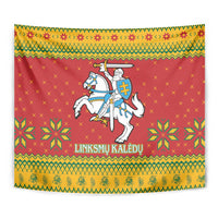 Lithuania Christmas Tapestry Coat Of Arms Linksmu Kaledu - Wonder Print Shop