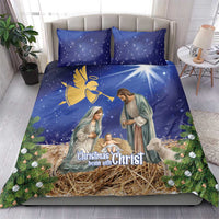 Lithuania Christmas Bedding Set Chistmas Begin With Christ - Wonder Print Shop